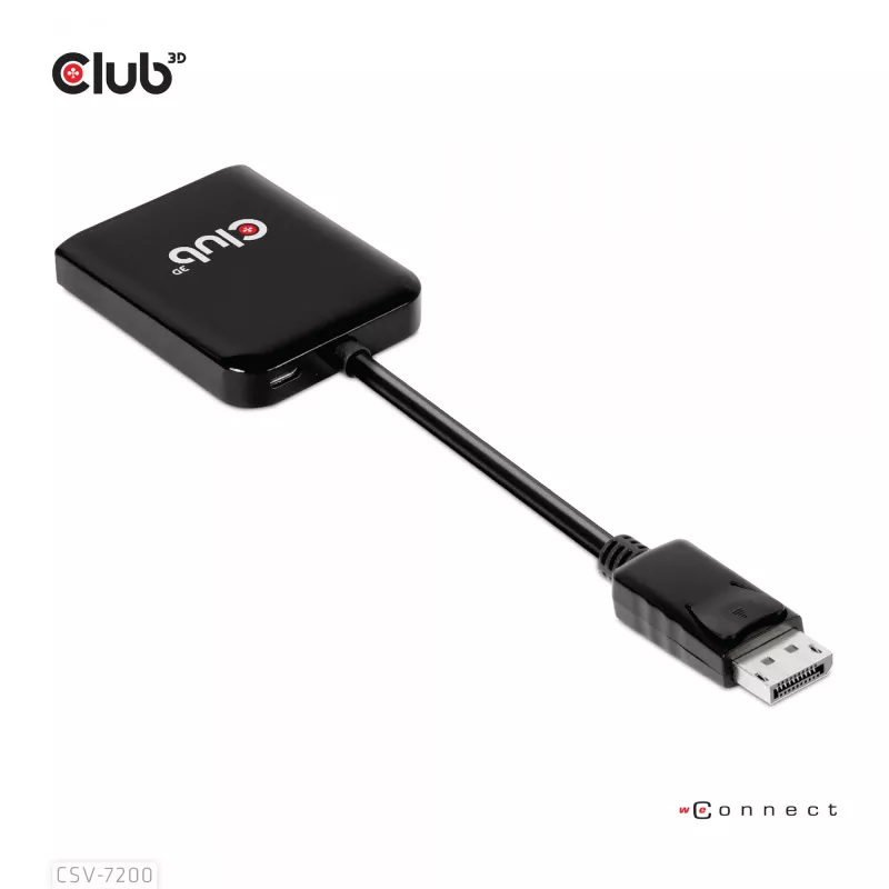 Koncentrator MST DisplayPort 1.4 na DisplayPort + HDMI 4K60Hz CLUB3D CSV-7220