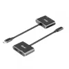 CLUB3D Hub MST USB3.2 Gen2 Type-C(DP Alt-Mode) na DisplayPort + HDMI 4K60Hz M/F