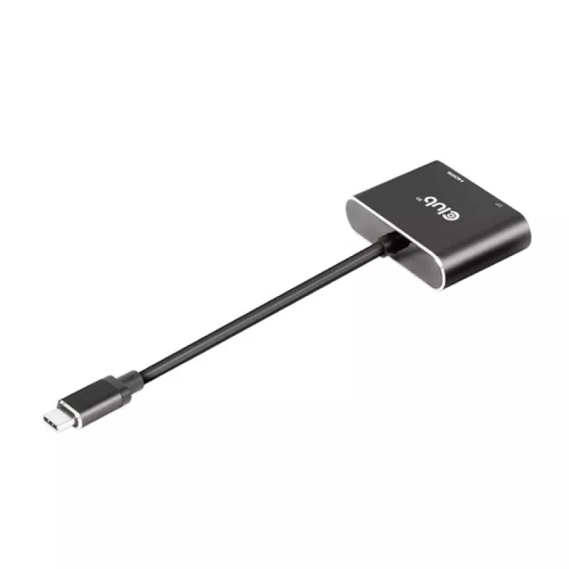 CLUB3D Hub MST USB3.2 Gen2 Type-C(DP Alt-Mode) na DisplayPort + HDMI 4K60Hz M/F