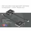 CLUB3D Hub MST USB3.2 Gen2 Type-C(DP Alt-Mode) na DisplayPort + HDMI 4K60Hz M/F