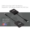 CLUB3D USB3.2 Gen2 Type-C(DP™ Alt-Mode) na DisplayPort™ hub MST dla dwóch monitorów 4K60Hz M/F