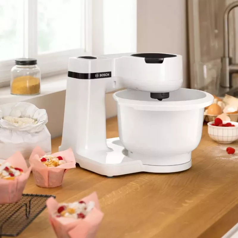 Robot kuchenny Bosch Serie 2 MUMS2AW00 — 700 W, misa 3,8 l, 4 prędkości, biały