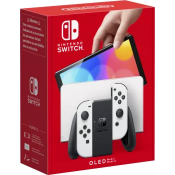 Nintendo Switch OLED, Nintendo Switch, NVIDIA Custom Tegra, Biały, Analogowy / Cyfrowy, Przycisk Home, Przycisk zasilania, Przyciski