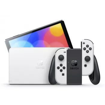 Nintendo Switch OLED, Nintendo Switch, NVIDIA Custom Tegra, Biały, Analogowy / Cyfrowy, Przycisk Home, Przycisk zasilania, Przyciski