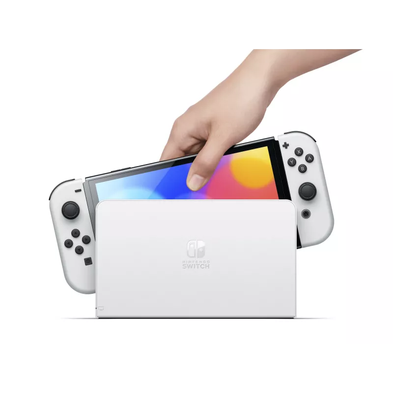 Nintendo Switch OLED, Nintendo Switch, NVIDIA Custom Tegra, Biały, Analogowy / Cyfrowy, Przycisk Home, Przycisk zasilania, Przyciski