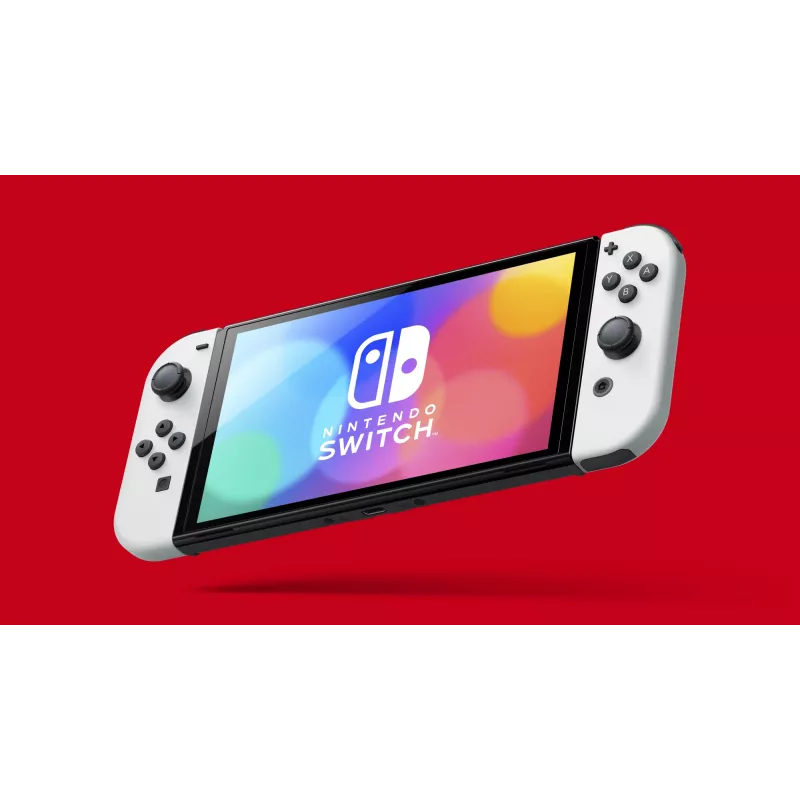 Nintendo Switch OLED, Nintendo Switch, NVIDIA Custom Tegra, Biały, Analogowy / Cyfrowy, Przycisk Home, Przycisk zasilania, Przyciski