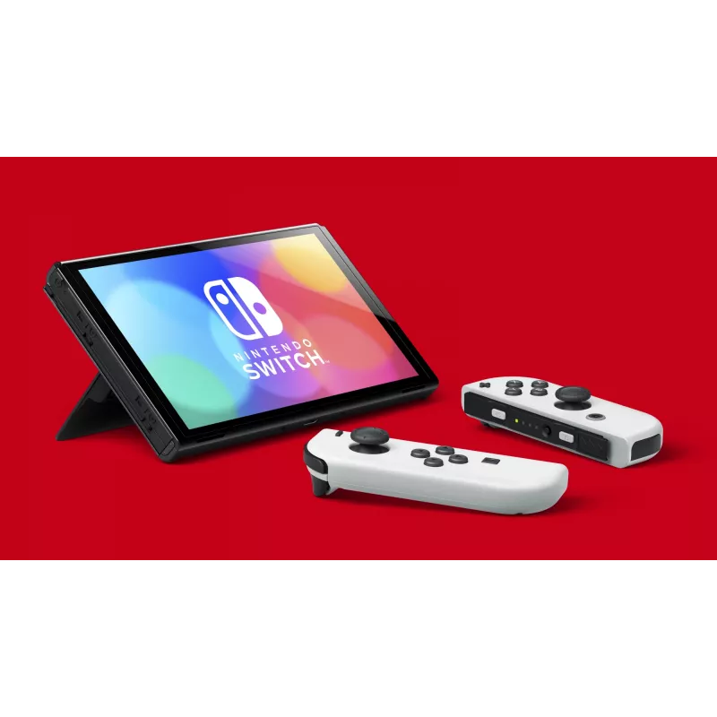 Nintendo Switch OLED, Nintendo Switch, NVIDIA Custom Tegra, Biały, Analogowy / Cyfrowy, Przycisk Home, Przycisk zasilania, Przyciski