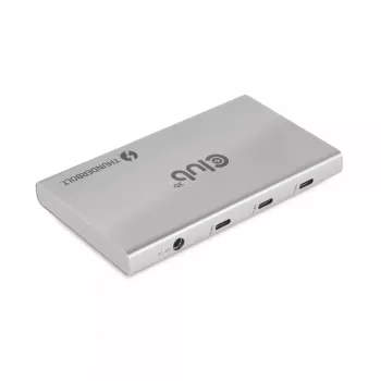 CLUB3D Certyfikowany Przenośny Hub Thunderbolt™4 5-w-1 z Inteligentnym Zasilaniem