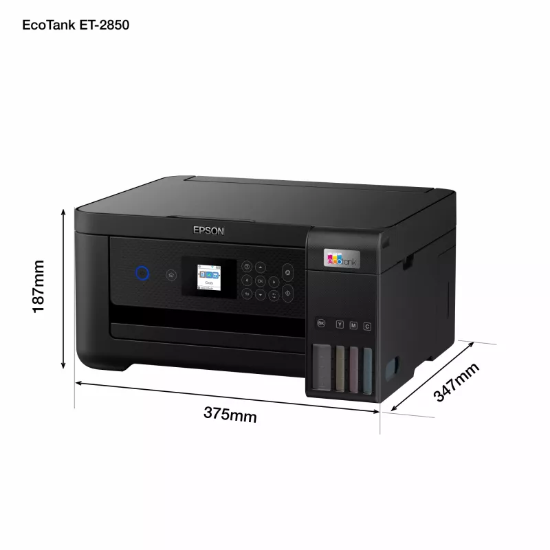 Epson EcoTank ET-2850 A4 Wielofunkcyjna Drukarka Wi-Fi z Zbiornikiem Tuszu