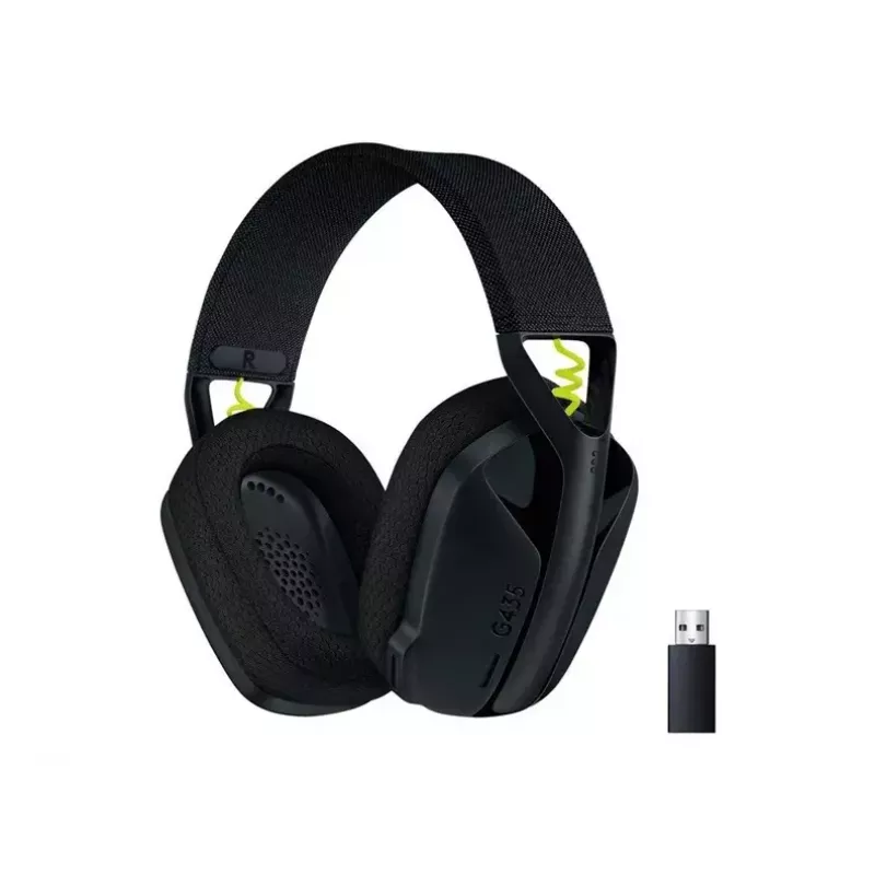 LOGITECH G435 Lightspeed Bezprzewodowy Zestaw Słuchawkowy do Gier - Czarny