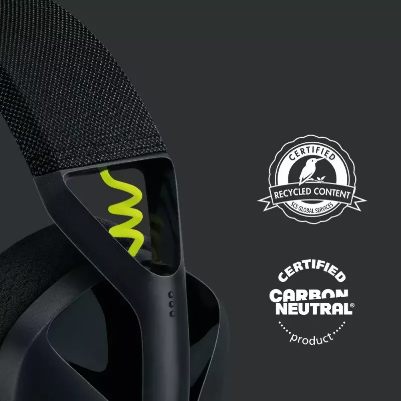 LOGITECH G435 Lightspeed Bezprzewodowy Zestaw Słuchawkowy do Gier - Czarny