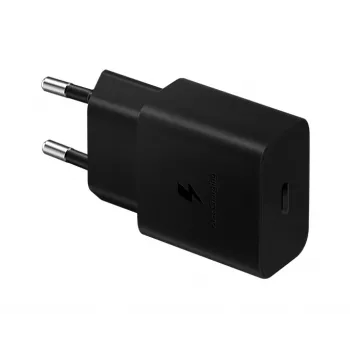 Ładowarka do urządzeń mobilnych Samsung EP-T1510NBEGEU, USB-C 15 W, wyjście 5–9 V, 2 A, czarna