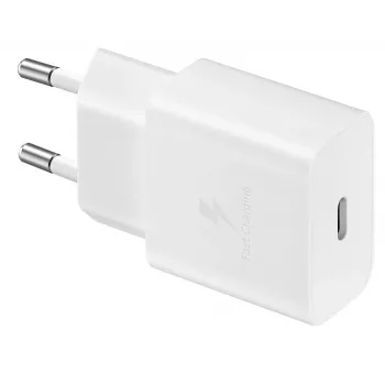 Szybka ładowarka sieciowa Samsung EP-T1510XWEGEU, USB-C 1-port, 5–9V, kabel 1 m, Biała