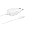 Szybka ładowarka sieciowa Samsung EP-T1510XWEGEU, USB-C 1-port, 5–9V, kabel 1 m, Biała