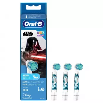 Szczoteczka do zębów Oral-B Kids Star Wars 3 szt. Biała Bardzo miękka