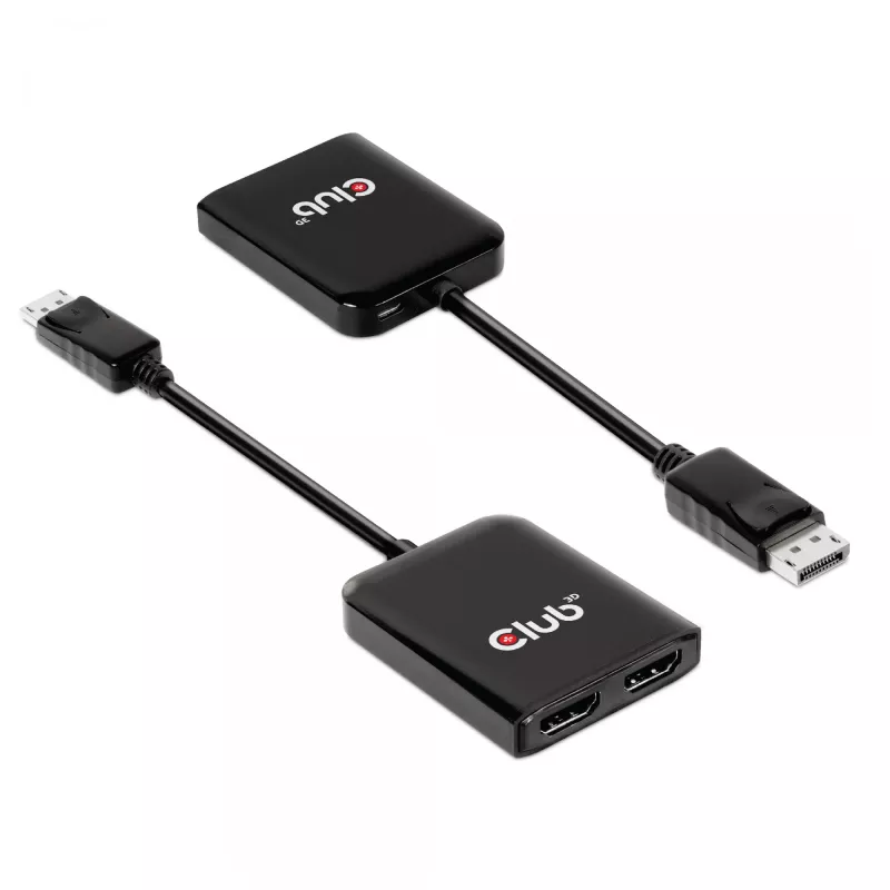 CLUB3D Multi Stream Transport (MST) Hub DisplayPort 1.4 na HDMI Podwójny Monitor 4K60Hz M/F