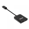 CLUB3D Multi Stream Transport (MST) Hub DisplayPort 1.4 na HDMI Podwójny Monitor 4K60Hz M/F