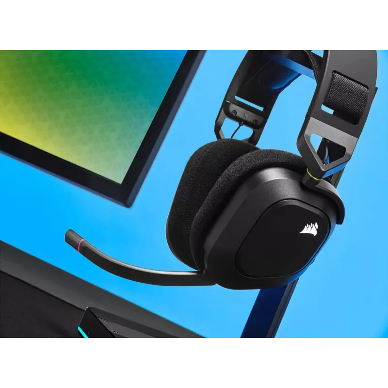 Słuchawki gamingowe CORSAIR HS80 - bezprzewodowe - Carbon