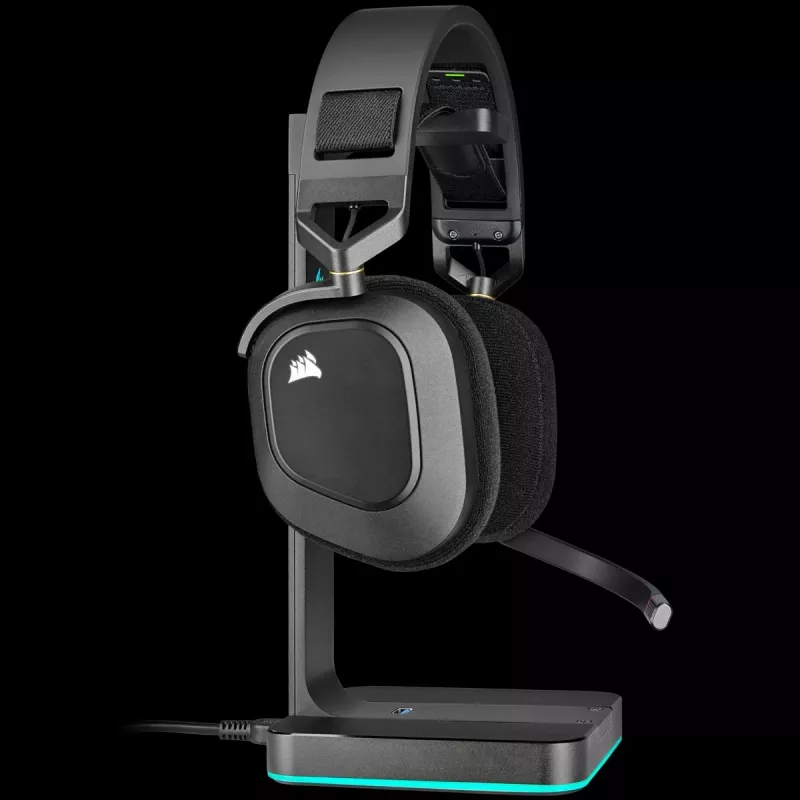 Słuchawki gamingowe CORSAIR HS80 - bezprzewodowe - Carbon