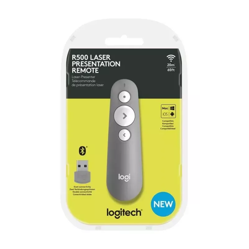 LOGITECH R500 Laser Presentation Remote Grey