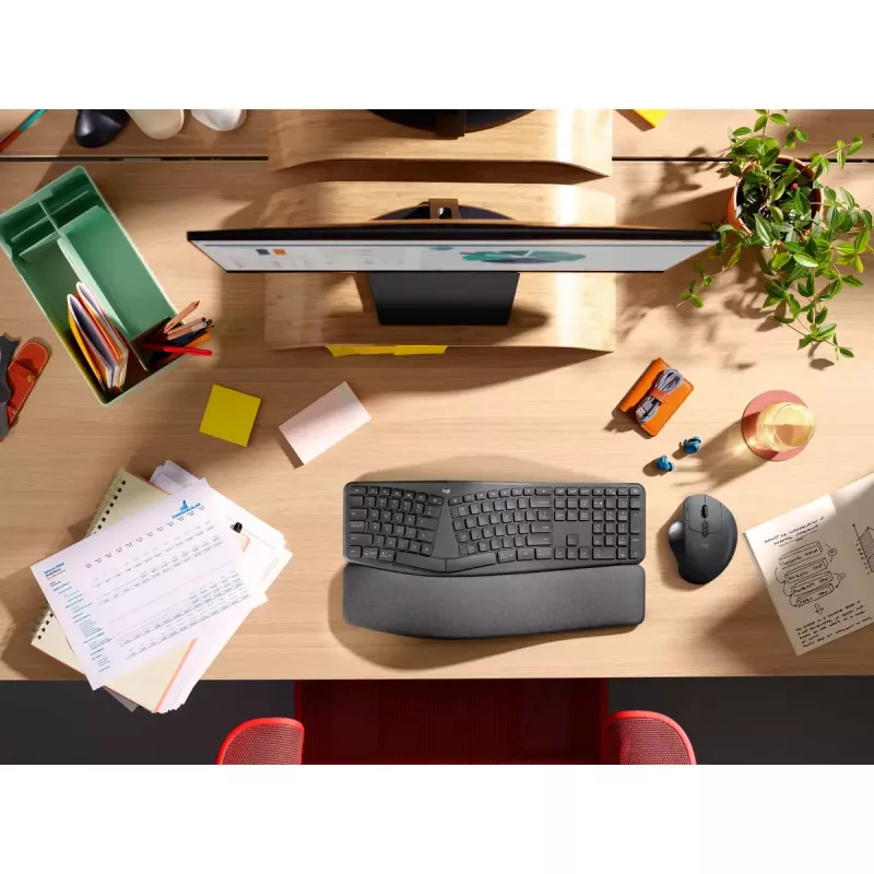 LOGITECH Ergo K860 - Bezprzewodowa dzielona klawiatura Business Graphite Qwerty Pan Nordic