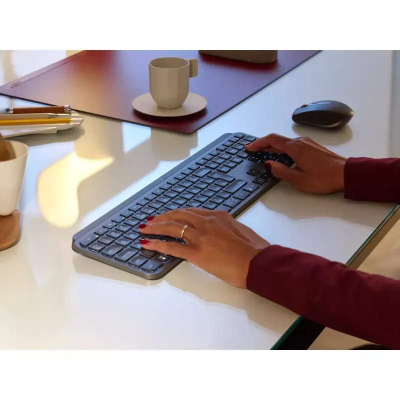 LOGITECH MX Keys For Business - Bezprzewodowa klawiatura - Grafit - US International Qwerty