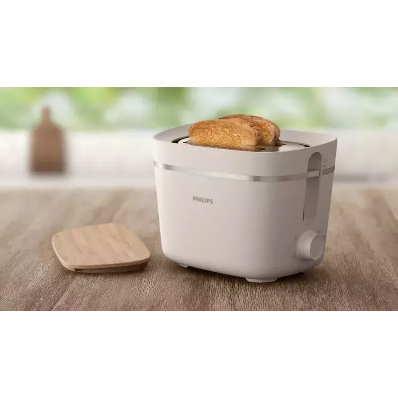 Toster Philips HD2640/10 Eco Conscious Edition, 2 kromki, 830 W, biały