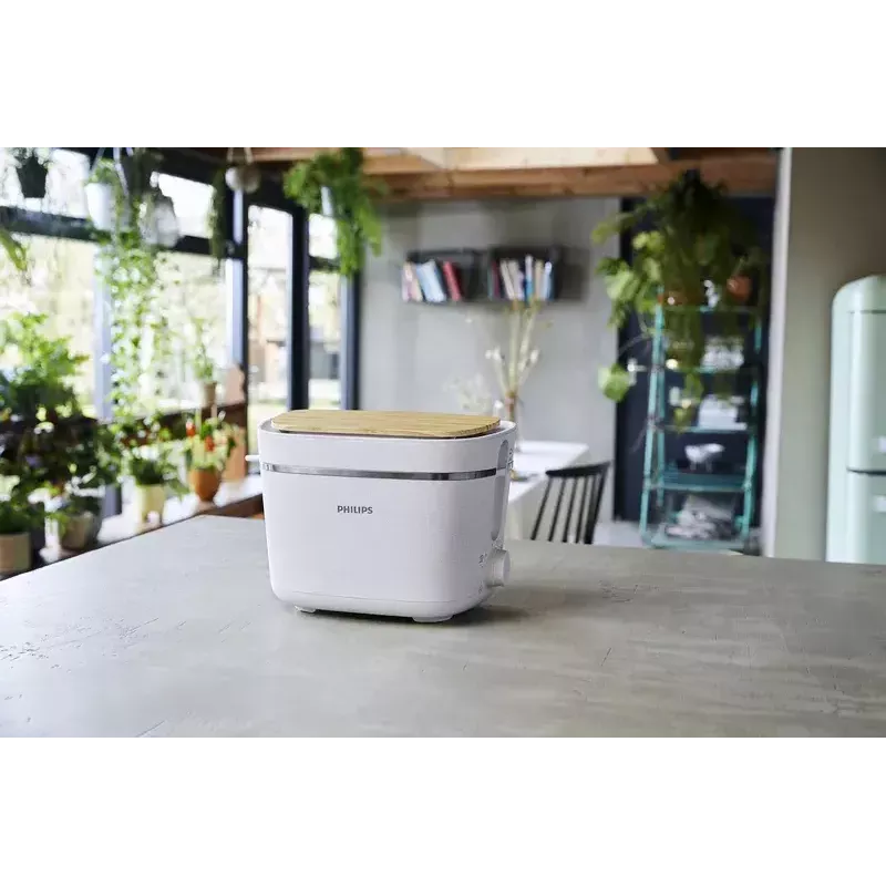 Toster Philips HD2640/10 Eco Conscious Edition, 2 kromki, 830 W, biały