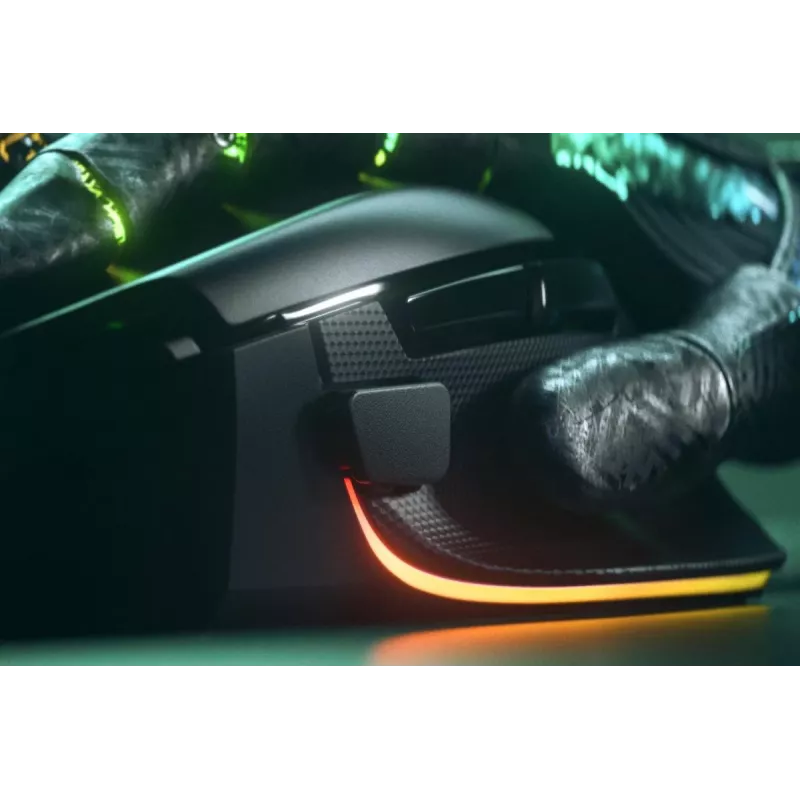 Mysz gamingowa Razer Basilisk V3, praworęczna, optyczna 26 000 DPI, 11 programowalnych przycisków, USB Type-A, czarna