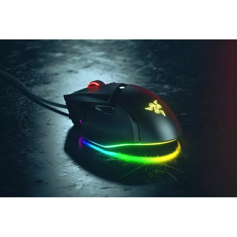 Mysz gamingowa Razer Basilisk V3, praworęczna, optyczna 26 000 DPI, 11 programowalnych przycisków, USB Type-A, czarna