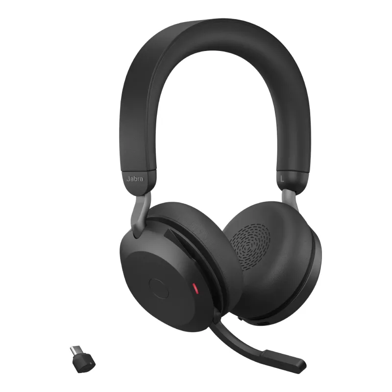 Jabra Evolve2 75 - USB-C UC z podstawką biurkową - Czarny