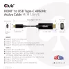 CLUB3D HDMI do USB Type-C aktywny kabel 4K60Hz M/M 1,8 m / 6 ft