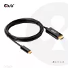 CLUB3D HDMI do USB Type-C aktywny kabel 4K60Hz M/M 1,8 m / 6 ft