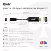 Aktywny adapter CLUB3D HDMI na USB Type-C 4K60Hz M/F