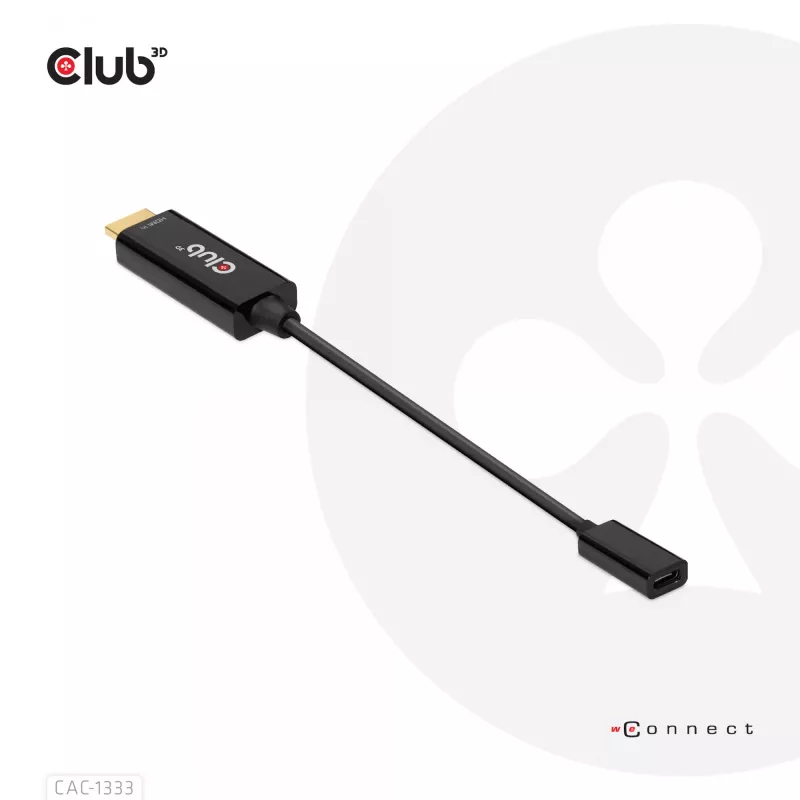 Aktywny adapter CLUB3D HDMI na USB Type-C 4K60Hz M/F