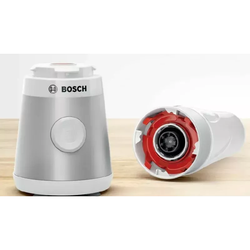 Blender stołowy Bosch VitaPower MMB2111T — 450 W, dzbanek Tritan 0,6 L, sterowanie obrotowe, srebrny