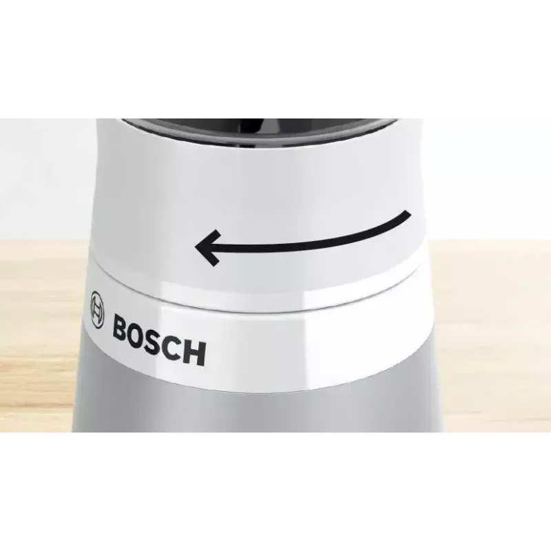 Blender stołowy Bosch VitaPower MMB2111T — 450 W, dzbanek Tritan 0,6 L, sterowanie obrotowe, srebrny