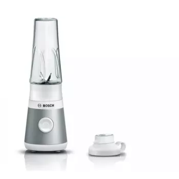 Blender stołowy Bosch VitaPower MMB2111T — 450 W, dzbanek Tritan 0,6 L, sterowanie obrotowe, srebrny