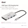 CLUB3D USB Gen2 Type-C PD Charging Hub do 2x Type-C 10G portów i 2x USB Type-A 10G portów