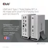 Stacja dokująca CLUB3D CSV-1568 Metalowa obudowa USB Gen2 Type-C USB Gen2 Type-A HDMI DP VGA RJ45 120W