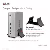 Stacja dokująca CLUB3D CSV-1568 Metalowa obudowa USB Gen2 Type-C USB Gen2 Type-A HDMI DP VGA RJ45 120W