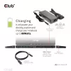 Stacja dokująca CLUB3D USB Gen1 Type-C Triple Display DP Alt mode Displaylink z dynamicznym ładowaniem PD i zasilaczem 120 W