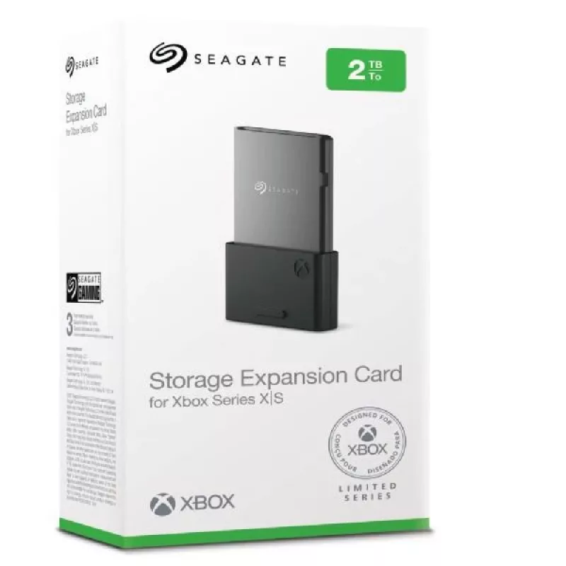Karta rozszerzenia pamięci Seagate Storage Expansion Card Xbox, czarna, 31,6 mm, 7,8 mm, 53 mm