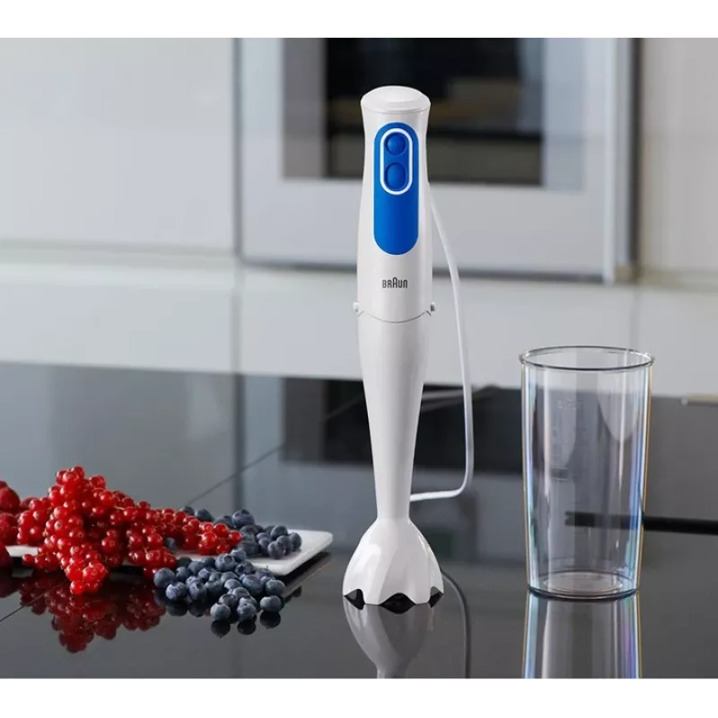 Blender ręczny Braun MQ 3000 Smoothie 0,6 l 700 W niebieski, biały