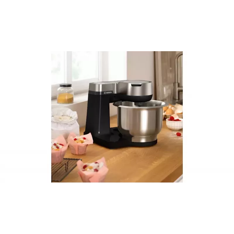 Bosch Serie 2 MUMS2VM00 robot kuchenny 900 W 3,8 l czarny, srebrny