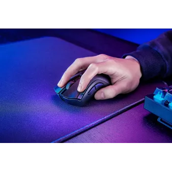 Mysz gamingowa Razer DeathAdder V2 X HyperSpeed — praworęczna, bezprzewodowa 2,4 GHz/Bluetooth, 14 000 DPI, 7 przycisków, bateria AA, 103 g, czarna