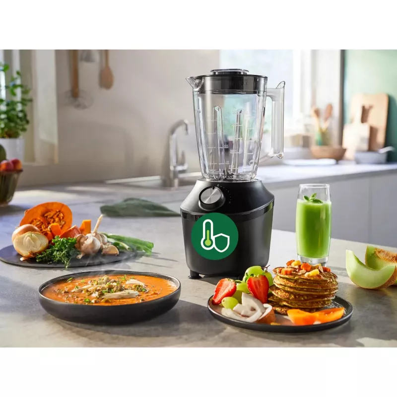 Philips 3000 series HR2191/01 blender 2 L Blender stołowy 600 W Czarny, Przezroczysty