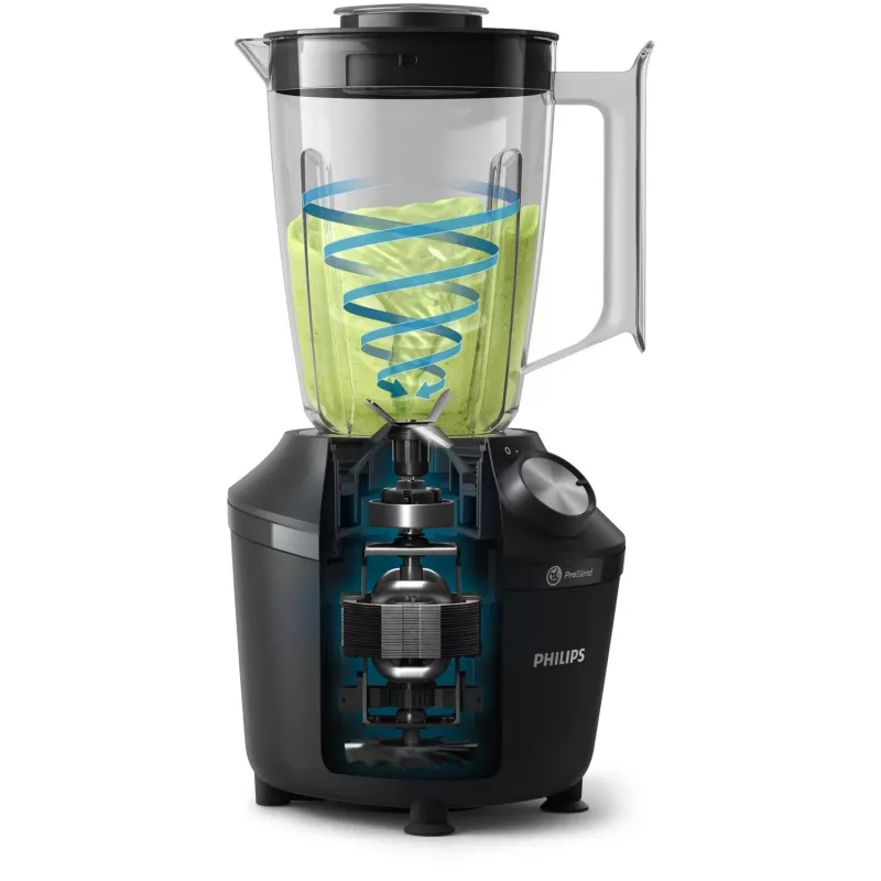 Philips 3000 series HR2191/01 blender 2 L Blender stołowy 600 W Czarny, Przezroczysty