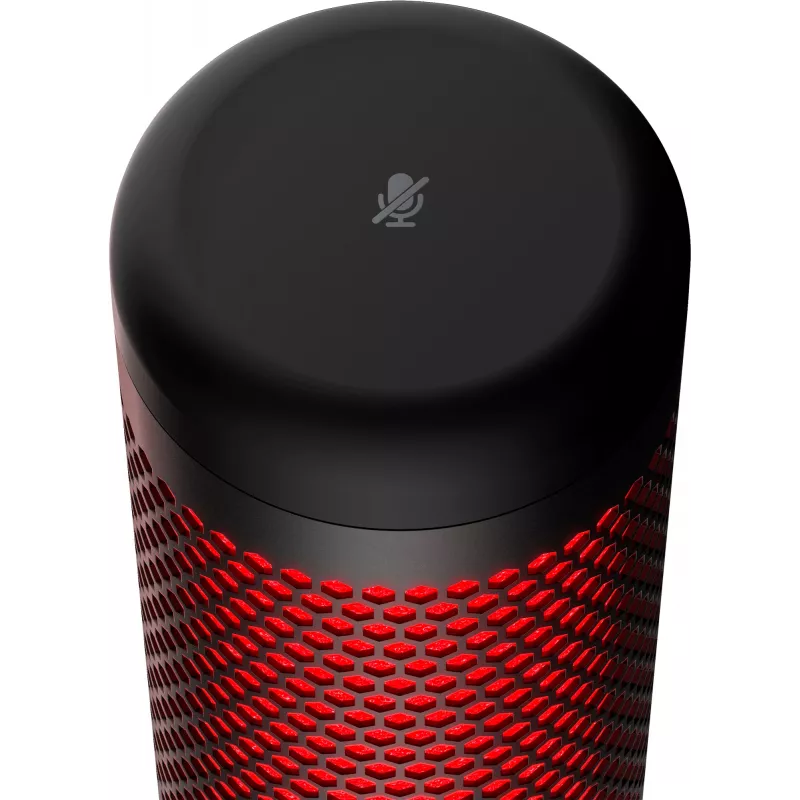HyperX QuadCast - Mikrofon USB (czarno-czerwony) - czerwone podświetlenie