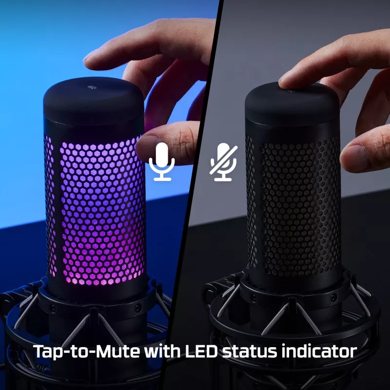 HyperX QuadCast S - mikrofon USB (czarno-szary) - podświetlenie RGB